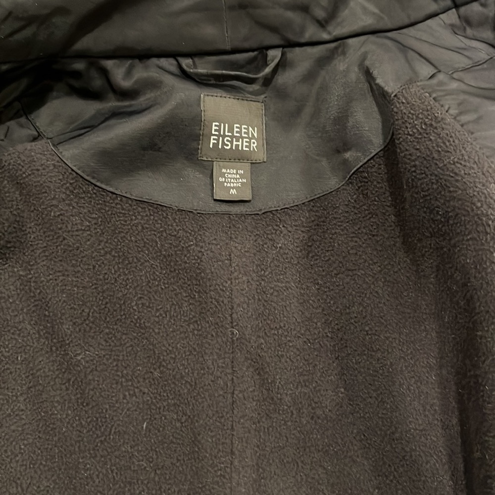Eileen Fisher Button Down Fleece Jacket - image 4